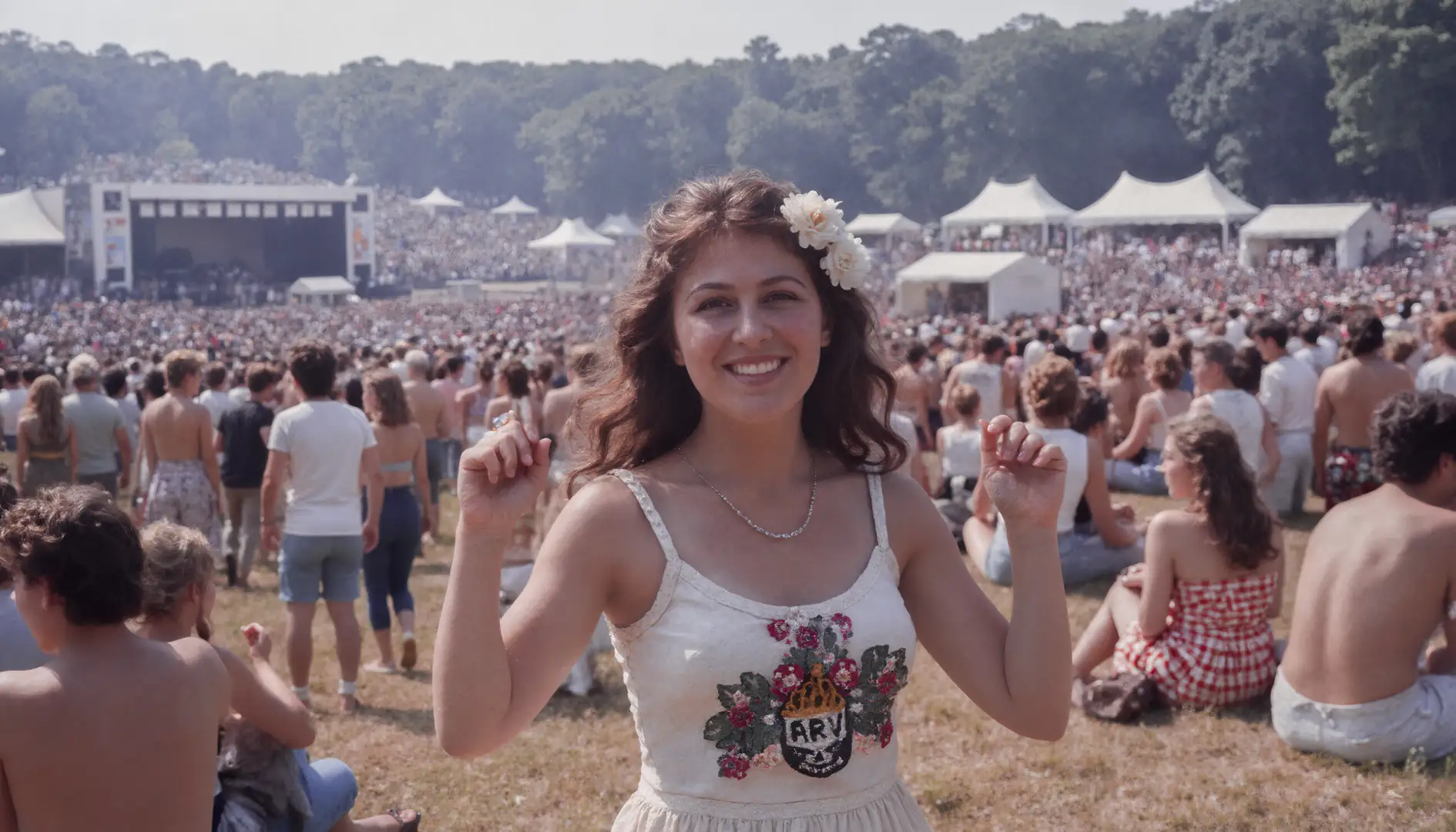 Generiertes Bild für den Teil »Geschichte mit Viola Allen«: Woodstock 1969
